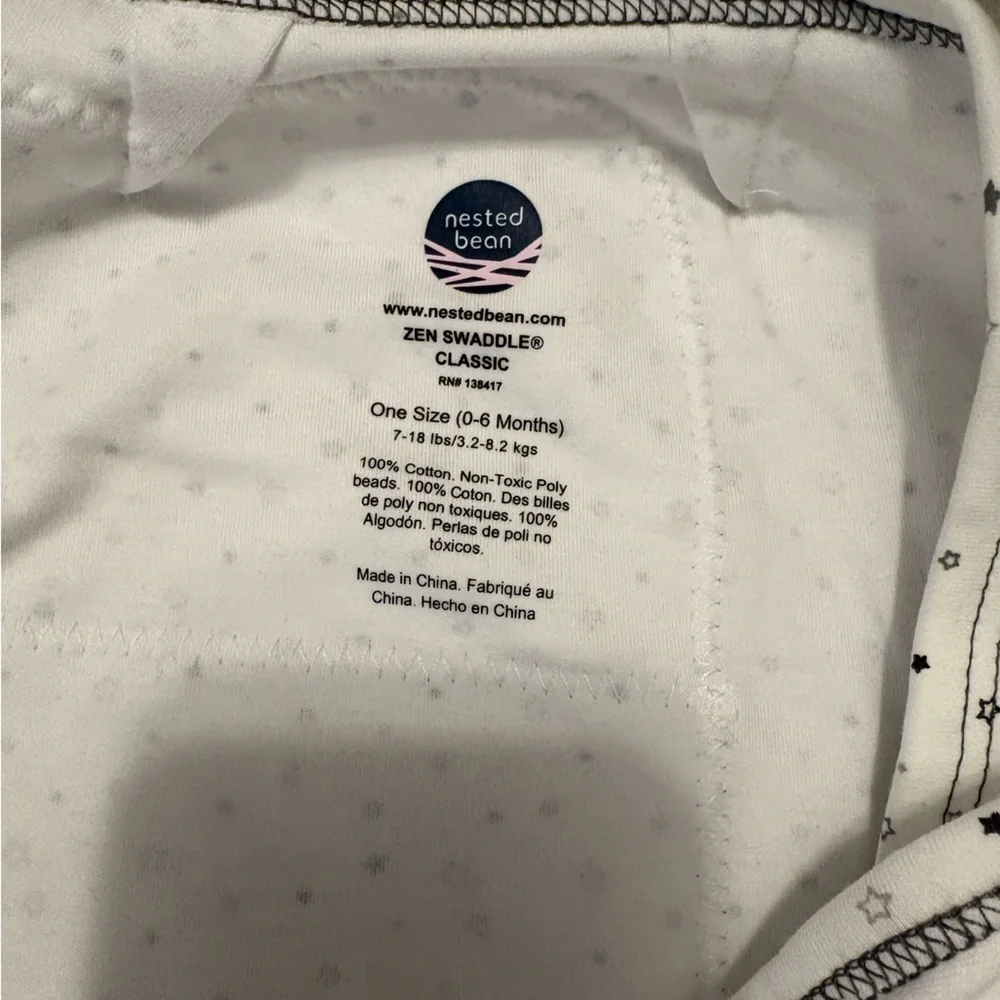 Nested Bean Zen Swaddle with Star Pattern